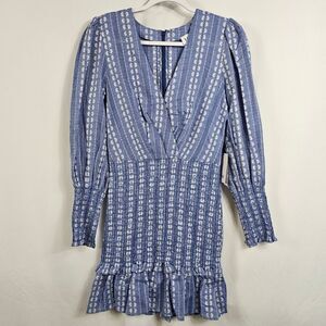 NWT Lini Holly Dress in Blue and White - Size XS